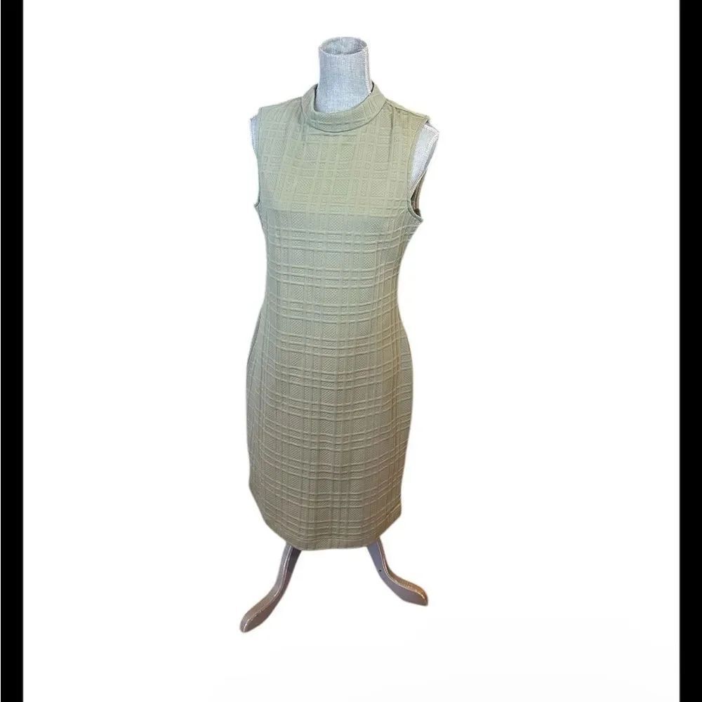 Sharagano Sleeveless Green Dress 10 (3850) NWT